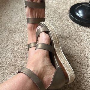Platform, espadrille, sandals, by sugar size 9.5 I usually wear a 10 or 10.5